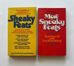 Tom Ferrell/Lee Eisenberg SNEAKY FEATS & MORE SNEAKY FEATS 2 MM Paperback LOT