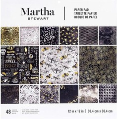 Martha Stewart Crafts® Paper Pad 12 x 12 Paper Pad Halloween Elegant 48 Pages