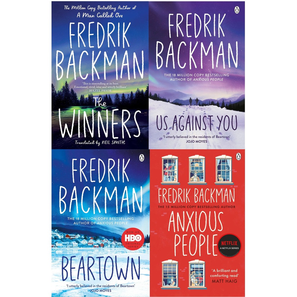 Fredrik Backman Beartown Collection 4 Books Set (The Winner, Us Against You, Bea