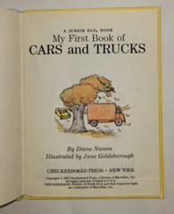 Vintage 1987 “My First Book of Cars & Trucks” Junior Elf Book!