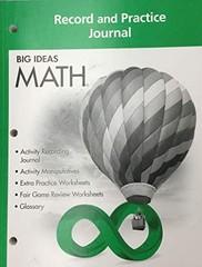 BIG IDEAS MATH: Record & Practice Journal Green/Course 1 – VERY GOOD