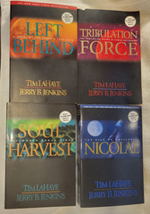 Paperback Book – Left Behind Series SET OF 4 large 8in x 5.5 in paperback books