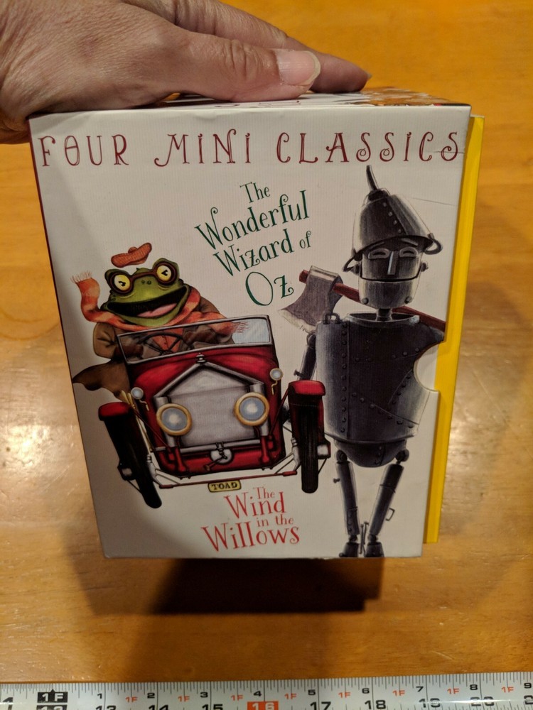 New Four Mini Classics Wizard Oz Wind Jungle Alice 4 Book Box Set Free Shipping