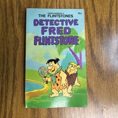 1978 HAHA BARBERA’S THE FLINTSTONES “DETECTIVE FRED FLINTSTONE” BOOK – UNREAD