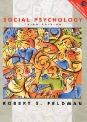 Social Psychology (3rd Edition) – Hardcover By Feldman, Robert S – VERY GOOD