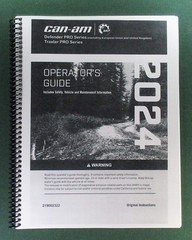 2024 Can-Am Defender PRO DPS HD10 Owner’s Manual: 244 Pages & Protective Covers