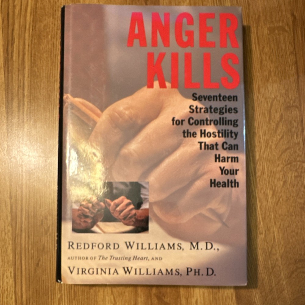 Redford Williams Anger Kills English Hardcover Self-Help Medical Psychology Book