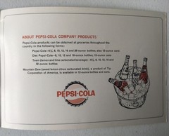 Vintage SANDWICH BOOK, BOOKLET 48 pages. Mid Century Drawings PEPSI, HANDWRAP