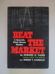 1967 BEAT THE MARKET HARDCOVER SCIENTIFIC STOCK MARKET SYSTEM EDWARD O. THORP HC