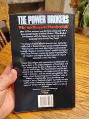 The Power Brokers Tory Party & Its Leaders Robert Shepherd 1991 Hutchinson