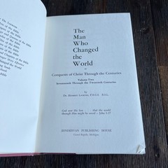 The Man Who Changed the World Herbert Lockyer 2 Volume Set VTG Hardcover 1966