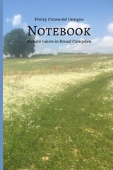 Cotswold Journal 120 lined pages 6×9 inches Pretty field in summer