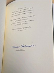 🌳Harper Lee TO KILL A MOCKINGBIRD Suntup Artist Edition Signed Letterpress