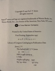 The Barbed Coil by J.V. Jones – HC w/DJ 1st PRINT 1997 Free Shipping!