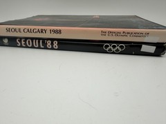 Lot of 2 South South Korea Olympics Books Official Book of the Olympiad