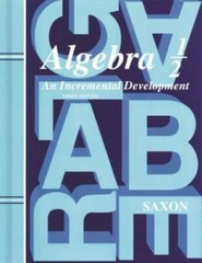 Saxon Algebra 1/2, 3rd Edition: Student Edition 2004 – Hardcover – ACCEPTABLE