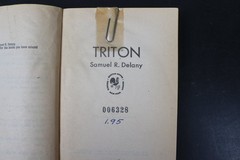 Triton Samuel R. Delany 1976 Science Fiction Bantam Books PB SF