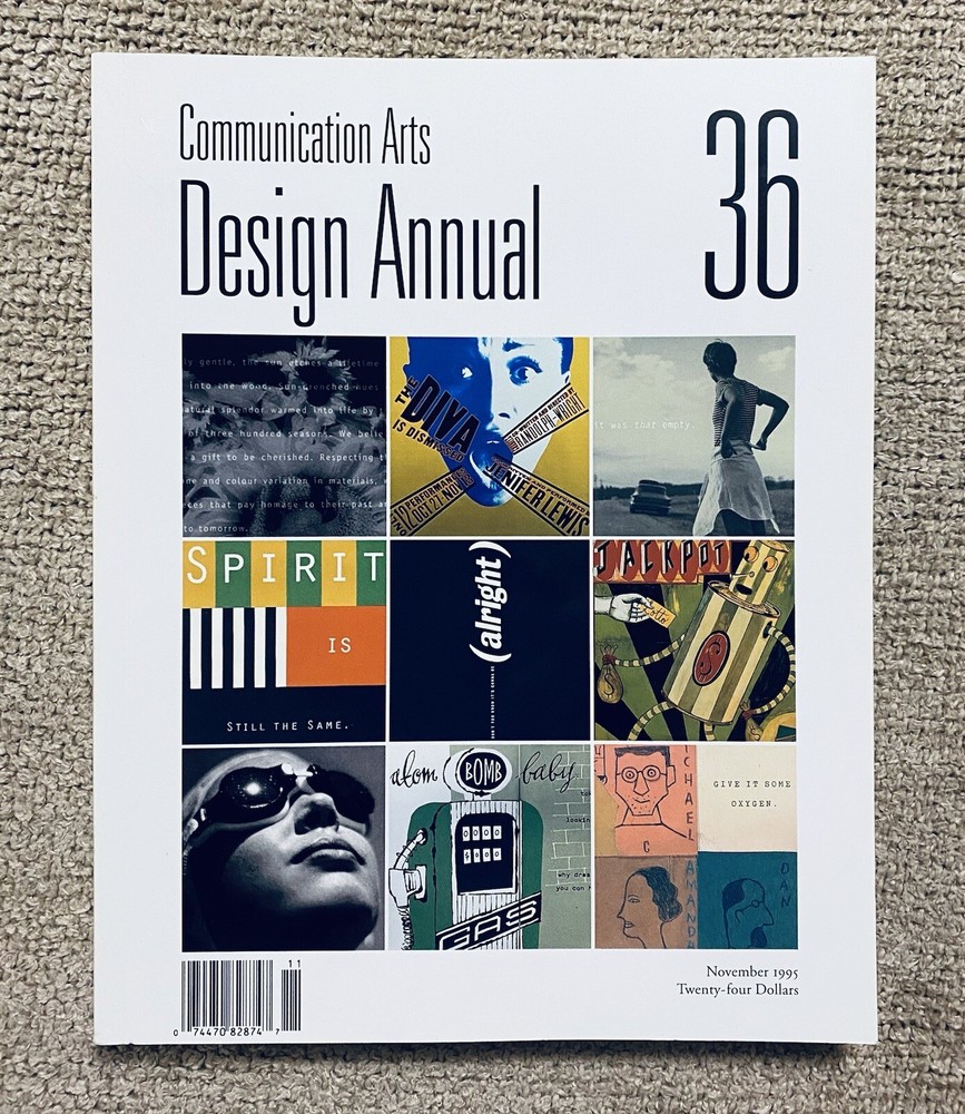 COMMUNICATION ARTS: DESIGN ANNUAL #36, (Nov 1995), Graphic Design, 350+ Pages