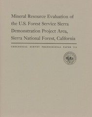 Mineral Resource Evaluation of the Sierra Demonstration Project Area, California