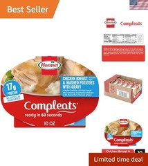Convenient Chicken Breast & Gravy with Mashed Potatoes – 6-Pack, 10 oz Each