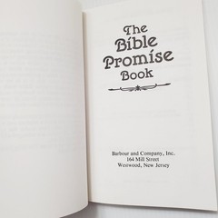 The Bible Promise Book Christian Faith Religion Soft Cover Leather