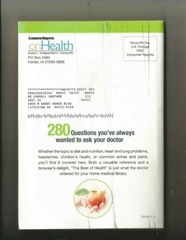 Consumer Reports – The Best of Health softcover EX condition 232 pages
