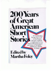 200 Years of Great American Short Stories – Foley, Martha – hardcover – Good