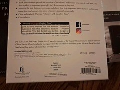 NASB Charles Stanley Life Principles Bible ~Retail $80 BLACK LEATHER SOFT 2nd Ed
