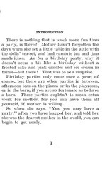 When Mother Lets Us Give A Party “1909” 104 Pages