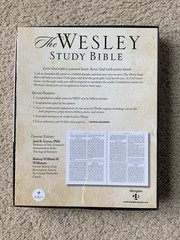 NRSV 89 Wesley Study Bible Charcoal Bonded Leather 2017 Abingdon Press