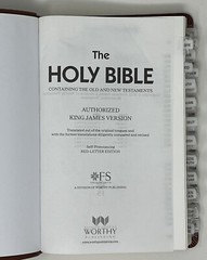 The Holy Bible: KJV: Red Letter Ed. – 2012 Leather SC Pub. by Worthy Publishing