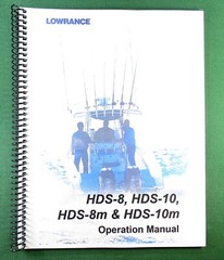 Lowrance HDS-8 Operation Manual: Full Color 134 Pages & Protective Covers