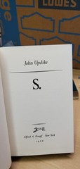 S. By John Updike Alfred A. Knopf 1988 Hardcover