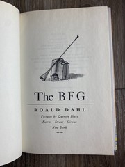 The BFG Roald Dahl First Edition American Later Print Hardcover Illustrated