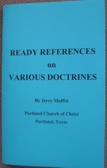 READY REFERENCES ON VARIOUS DOCTRINES ~ JERRY MOFFITT ~ Church of Christ ~ VG+
