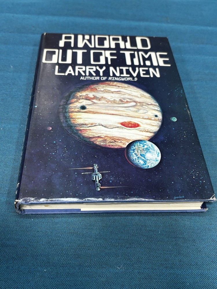 Vintage A World Out Of Time Larry Niven Black HC DJ 1976 Holt Sci-Fi Novel