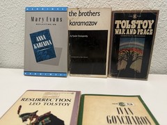 Russian Literature Classics Lot Dostoevsky Tolstoy Karamazov War Peace 8