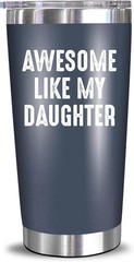 Awesome Like Daughter Navy 20 Oz Tumbler – Perfect Gift for Dad from Daughter