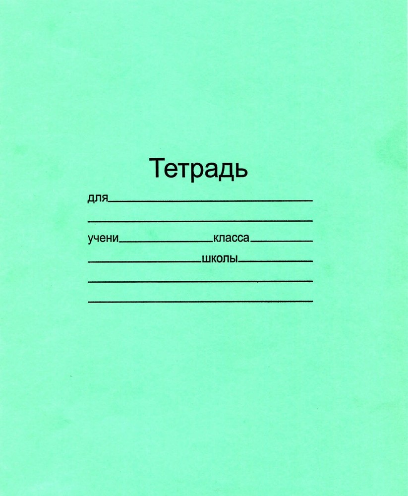 Russian School Notebook Lined Тетрадь 24 страницы косая линия с полями