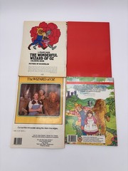 Vintage Wizard Of Oz Coloring Books & Sticker Book LOT of 4