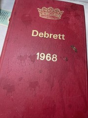 Debrett’s Peerage Baronage Knightage Companionage Hardcover Book 1968 SCHWEPPES