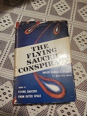 The Flying Saucer Conspiracy Major Donald E. Keyhole 1955 2nd Ed Occult UFO Vtg