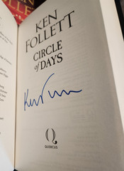 KEN FOLLETT CIRCLE OF DAYS SIGNED 1st UK EDITION NEW & UNREAD