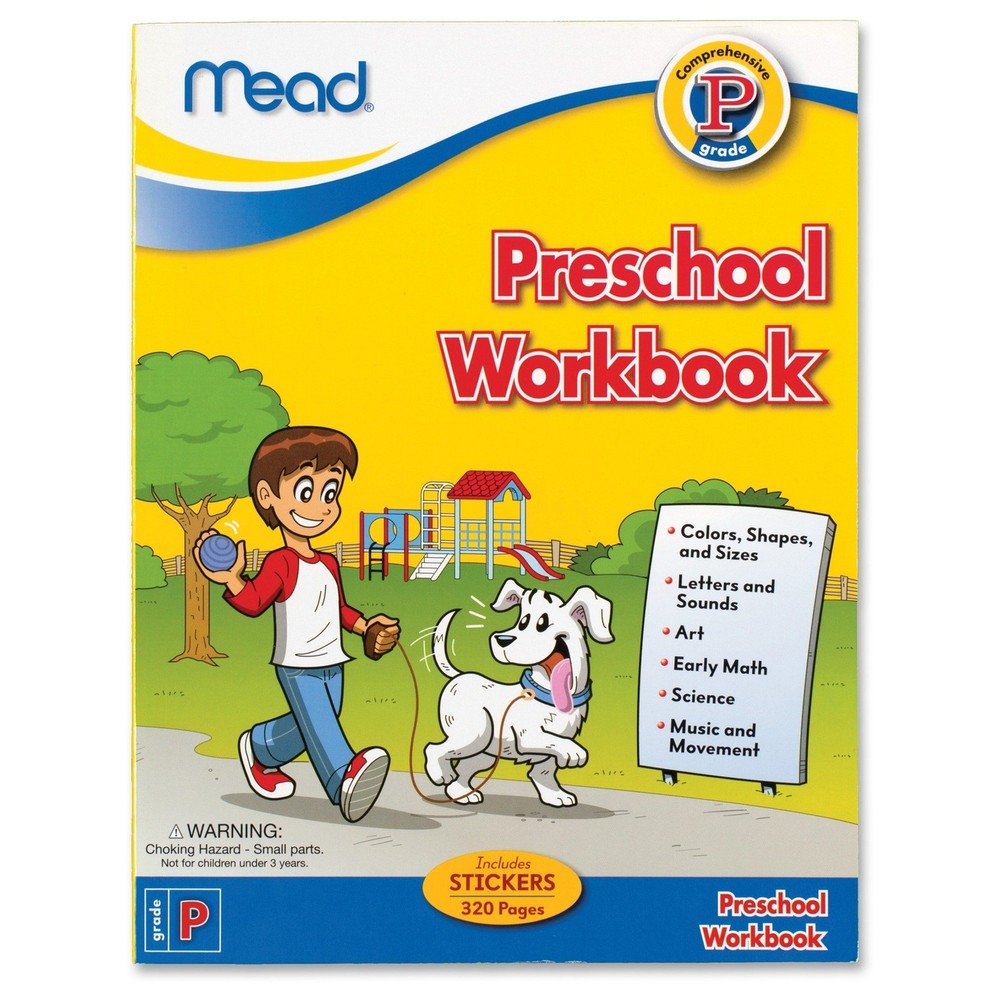 Mead Preschool Workbook, 10-7/8 x 8-3/8-Inches, 320 Pages (48054)