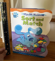 Blue’s Clues Wipe-Off Workbook Sort and Match Gently Used, Good Shape