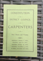 Vintage Constitution And Laws Of United Brotherhood Of Carpenters And Joiners