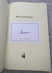 Jordan B. Peterson Signed Book Beyond Order 12 More Rules For Life