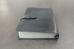 Premium Bonded Leather NIV Compact Thinline Bible Black – Red Letter – Ribbon
