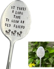 Charming Rectangular Plant Stake – Metal Gardening Gift for Women, 1 Count