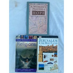 Religion Visual Reference Guide & DK Publishing Holy Land Travel – 3 Book Lot